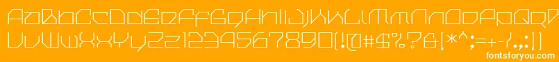 CilicaRegular Font – White Fonts on Orange Background