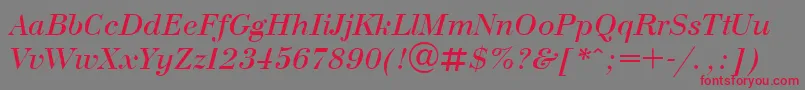 Шрифт Bdn2 – красные шрифты на сером фоне