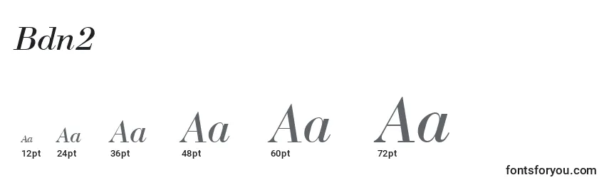 Bdn2 Font Sizes