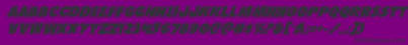 Jcandlestickacad Font – Black Fonts on Purple Background