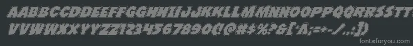 Jcandlestickacad Font – Gray Fonts on Black Background