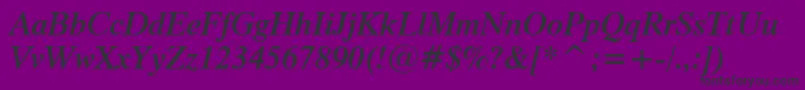 fuente Dutch801SemiBoldItalicBt – Fuentes Negras Sobre Fondo Morado