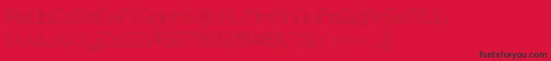 JdDigisquare Font – Black Fonts on Red Background