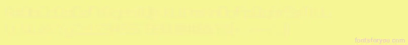 JdDigisquare Font – Pink Fonts on Yellow Background
