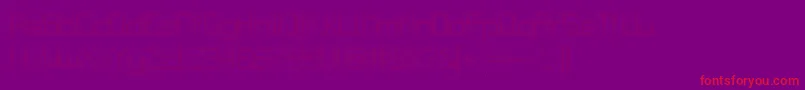 JdDigisquare Font – Red Fonts on Purple Background