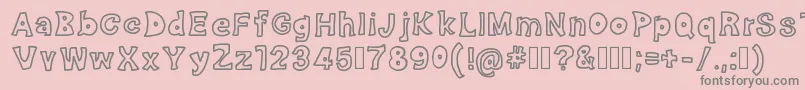 Effective Font – Gray Fonts on Pink Background