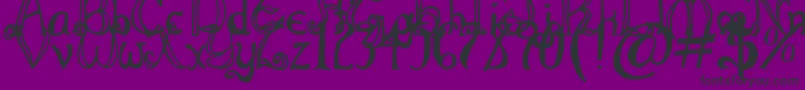 ThrorianFormal Font – Black Fonts on Purple Background