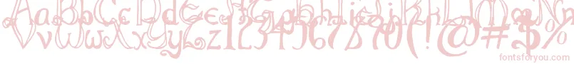 ThrorianFormal Font – Pink Fonts on White Background