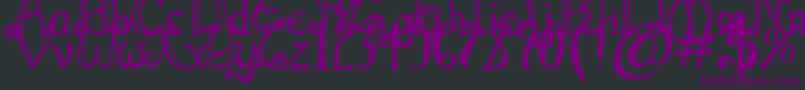 ThrorianFormal Font – Purple Fonts on Black Background