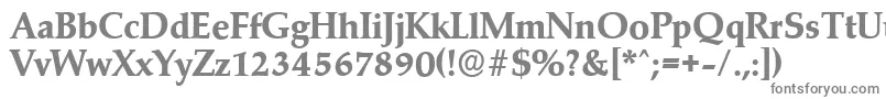 MarathonserialXboldRegular-fontti – harmaat kirjasimet valkoisella taustalla