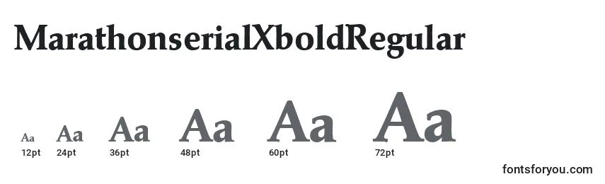 MarathonserialXboldRegular Font Sizes