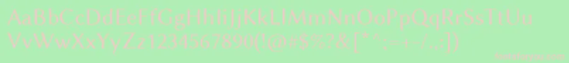 LinbiolinumR Font – Pink Fonts on Green Background