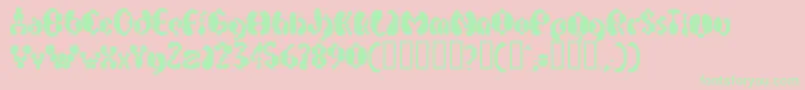 ElectrackSweet Font – Green Fonts on Pink Background