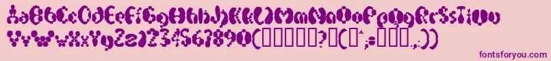 ElectrackSweet Font – Purple Fonts on Pink Background