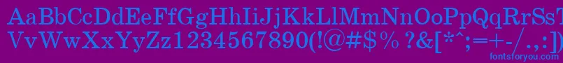 Schoopla Font – Blue Fonts on Purple Background