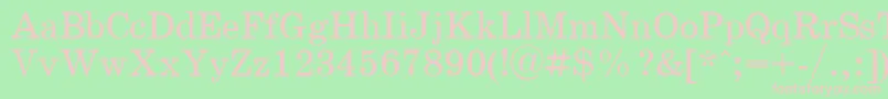 Schoopla Font – Pink Fonts on Green Background