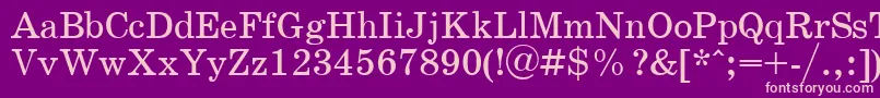 Schoopla Font – Pink Fonts on Purple Background