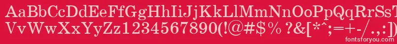 Schoopla Font – Pink Fonts on Red Background