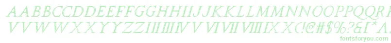 SpqrItalic-Schriftart – Grüne Schriften