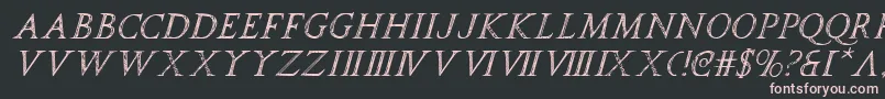 SpqrItalic Font – Pink Fonts on Black Background