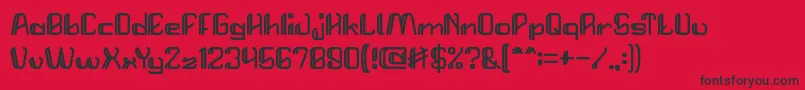 StartRevolution Font – Black Fonts on Red Background