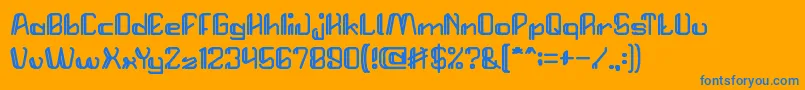 StartRevolution Font – Blue Fonts on Orange Background