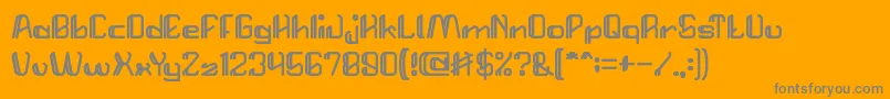 StartRevolution Font – Gray Fonts on Orange Background