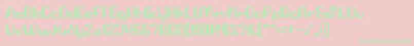 StartRevolution Font – Green Fonts on Pink Background