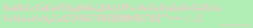 StartRevolution Font – Pink Fonts on Green Background