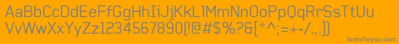 Baksheesh Font – Gray Fonts on Orange Background