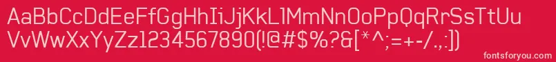 Baksheesh Font – Pink Fonts on Red Background