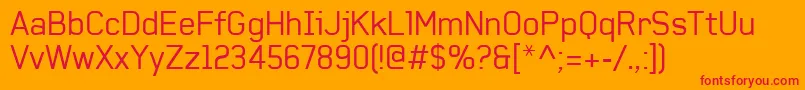 Baksheesh Font – Red Fonts on Orange Background