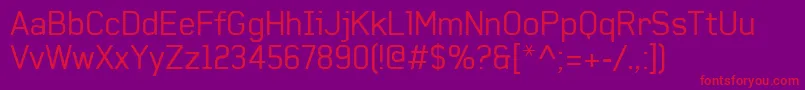 Baksheesh-Schriftart – Rote Schriften auf violettem Hintergrund