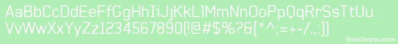 Baksheesh Font – White Fonts on Green Background