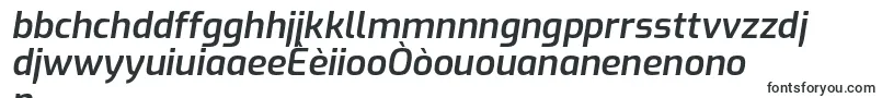 ExoSemibolditalic-Schriftart – kreolische Schriften