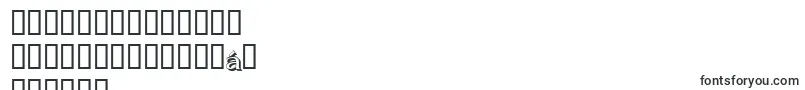 フォントJhunwest3D – ビルマ語の文字