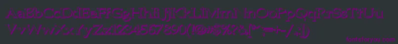 Jhunwest3D Font – Purple Fonts on Black Background