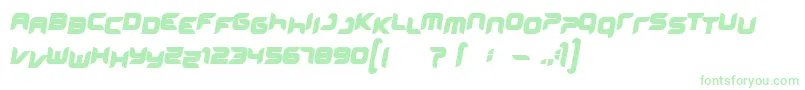 Miniskup-Schriftart – Grüne Schriften