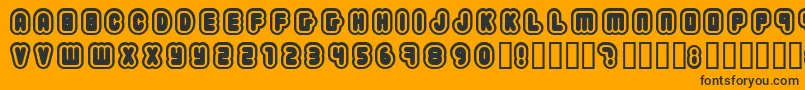 2203 Font – Black Fonts on Orange Background