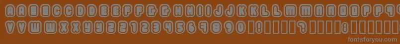 Шрифт 2203 – серые шрифты на коричневом фоне