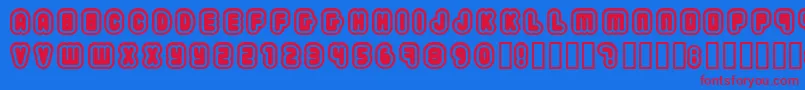 fuente 2203 – Fuentes Rojas Sobre Fondo Azul