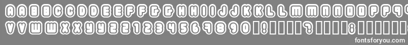 フォント2203 – 灰色の背景に白い文字