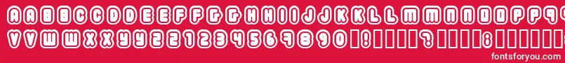 2203 Font – White Fonts on Red Background