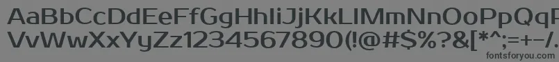 ProstooneRegular-Schriftart – Schwarze Schriften auf grauem Hintergrund