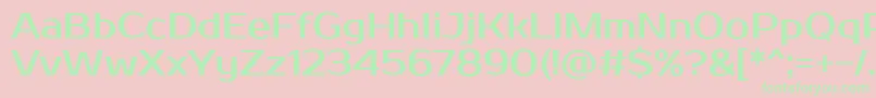 ProstooneRegular Font – Green Fonts on Pink Background