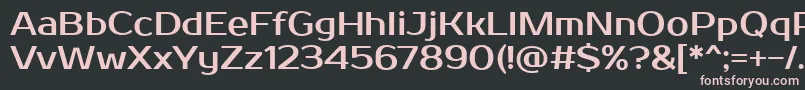 fuente ProstooneRegular – Fuentes Rosadas Sobre Fondo Negro