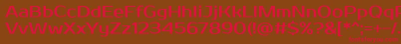 ProstooneRegular Font – Red Fonts on Brown Background