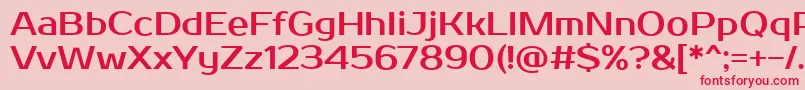ProstooneRegular Font – Red Fonts on Pink Background