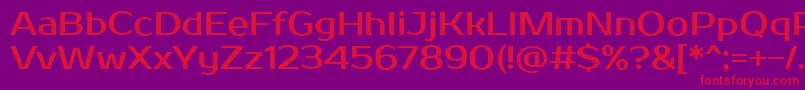 ProstooneRegular Font – Red Fonts on Purple Background