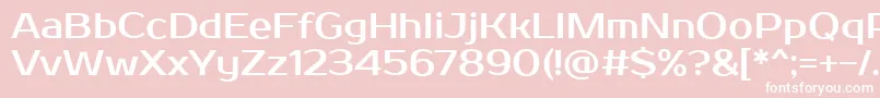 ProstooneRegular Font – White Fonts on Pink Background